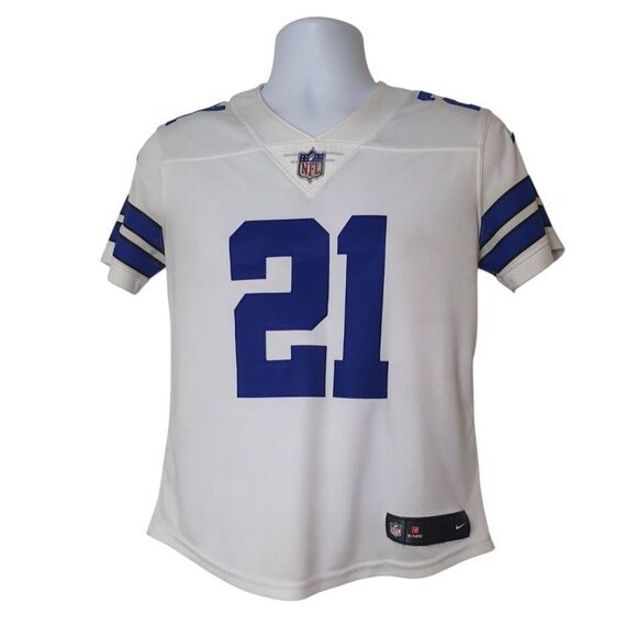 Nike NFL Dallas Cowboy Ezekiel Elliott #21 Stitched White Vapor Limited Jersey S - Picture 1 of 7
